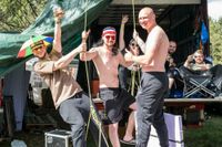 Geschützt gegen den Sonnenbrand... und auch gegen anderen Brand - Prost!