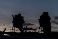 Die Abendstimmung in der Eifel ist himmlisch - wenn nur diese lauten Autos nicht wären.