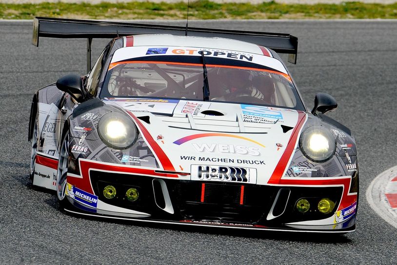 Der Porsche 991 GT3 R geht in Barcelona an den Start.