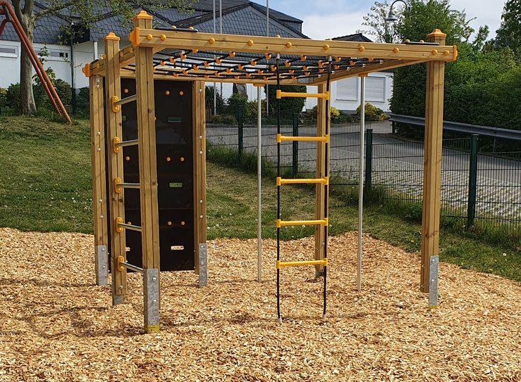 Der Spielplatz erwartet nun die Kleinen. Foto: OG Wolken