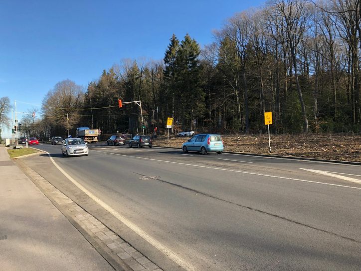 Solange wird auch die Ampel an Relais Königsberg den Verkehr regeln. Foto: T. Förster