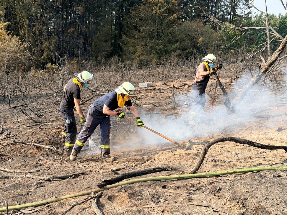 Der Einsatz in Langscheid läuft weiter.