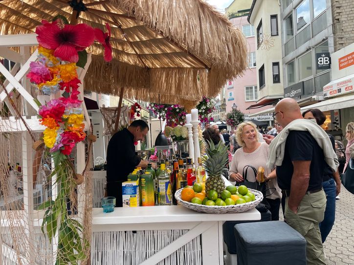 Erfrischende Cocktails waren sehr gefragt.