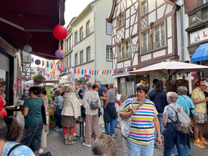 In der gesamten Innenstadt war richtig viel los.