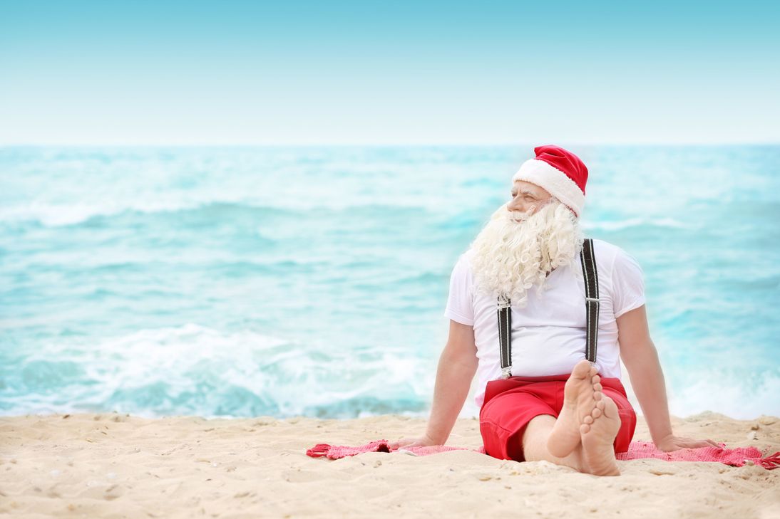 Tragisches Schicksal: Australische Weihnachtsmänner haben keine warmen Stiefel. Foto: Africa Studio/Fotolia