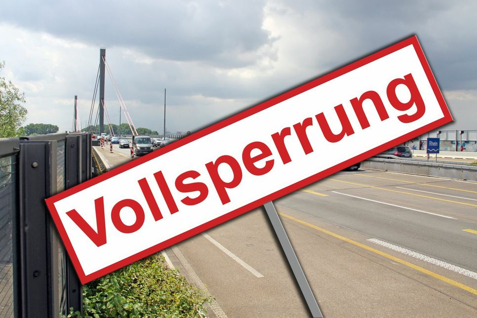 Ab Donnerstagabend wird kein Kraftfahrzeug mehr die Leverkusener Rheinbrücke befahren können. Foto/Montage: Pieper