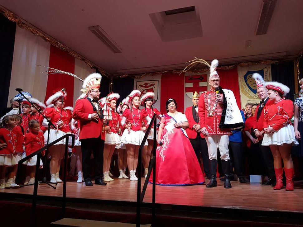 Prinz Heinz I. von der Kyll und Prinzessin Ana I. vom Tejo bei der Inthronisationsveranstaltung im November 2018. Foto: Rot-Weiss Ehrang