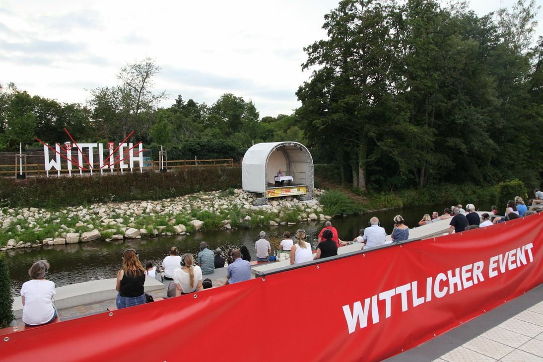 Krimilesung mit Ralf Kramp auf dem Wittlicher Eventsommer. Fotos: FF