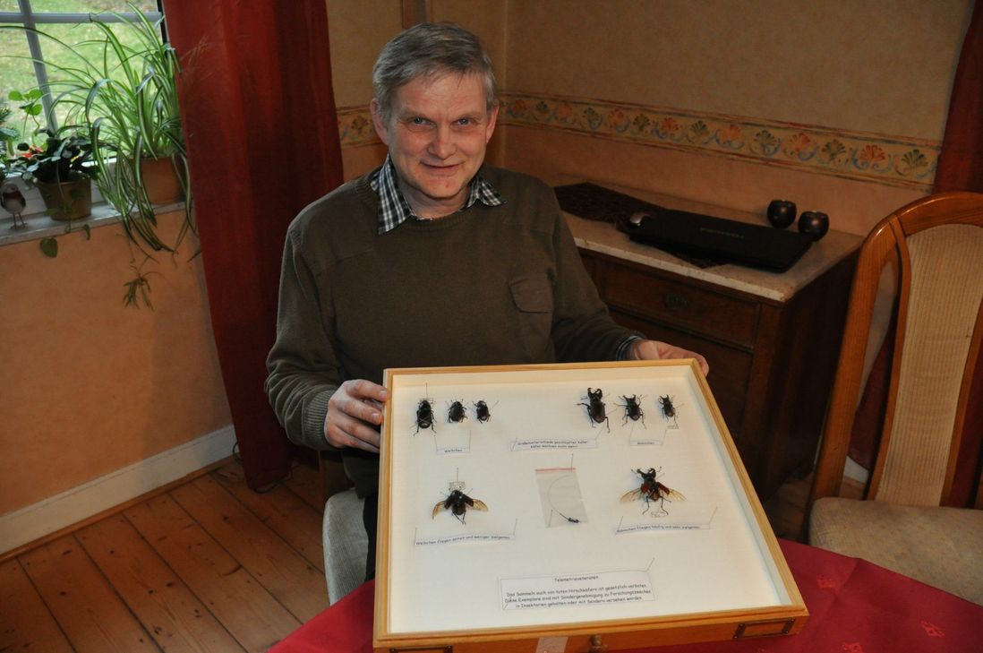 Immer auf der Suche: Der Alfer Förster und Diplom-Umweltwissenschaftler Dr. Markus Rink hat über den Hirschkäfer promoviert und ist Vorsitzender der Hirschkäferfreunde "Nature Two e. V.".