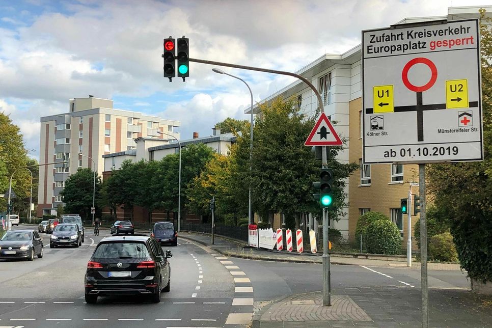 Die Gerberstaße wird zwischen Moselstraße und Kreisverkehr Europaplatz gesperrt. Foto: Scholl