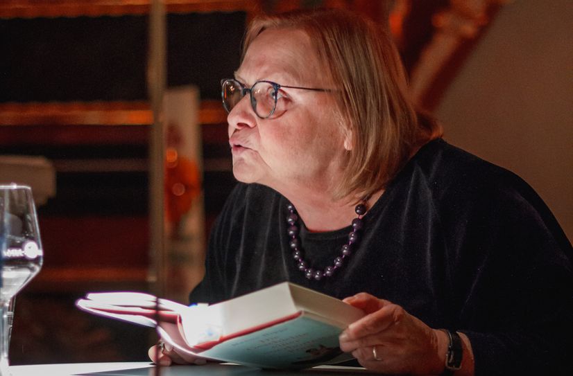 Hannelore Hippe mit ihrer Lesung in der Heilig-Geist Kirche.