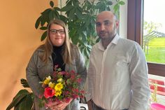 Lisa Kurapkat und Moutaz Al Luwaisi.