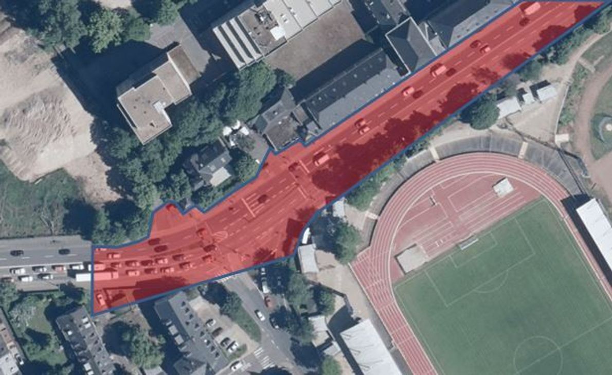 Die Fotos zeigen die Bereiche, die von Videokameras erfasst werden. Foto: Polizei