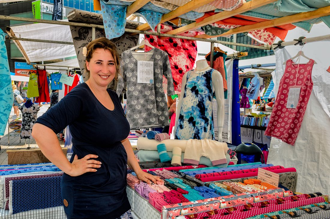 Der Stoffmarkt gastiert am 29. Juni in Trier. Foto: Veranstalter