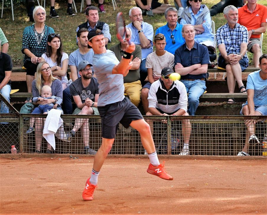 Vom 12. bis 17. August veranstaltet der TC Trier zum 33. Mal sein Tennisturnier auf der Anlage am Moselstadion. Hier Vorjahresieger Jan Choinski.   Foto: TC Trier