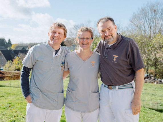 Das Ärzteteam der Hausarztpraxis Konzen (v.l.): Jonas Engels, Dr. Stephanie Eckert und Sven Teusen.