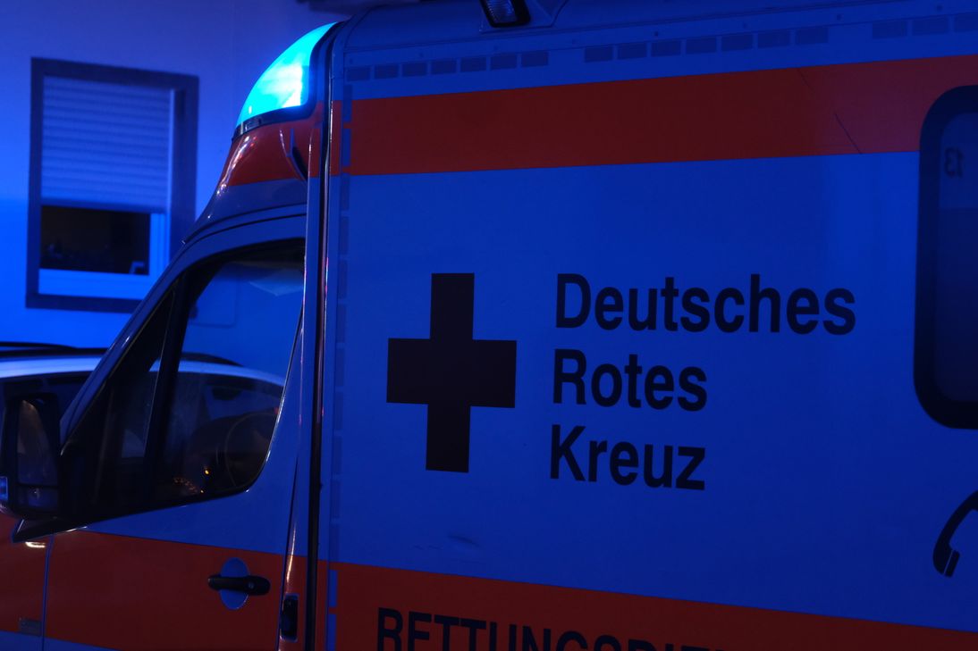 Großes Aufgebot: Auch der Rettungswagen war im Einsatz.