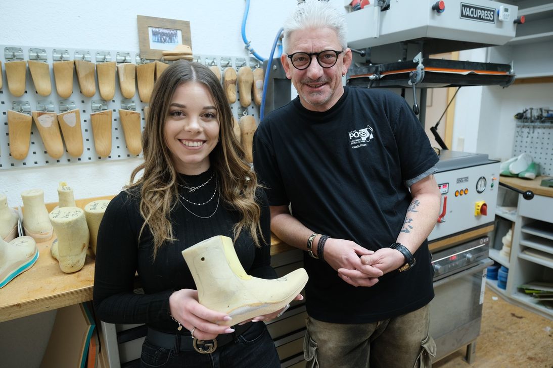 Marie Poss-Christian mit ihrem Vater Guido Poss.