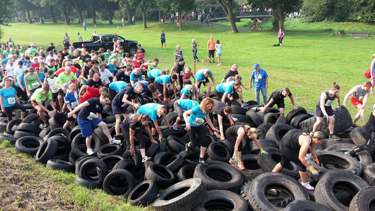 Zehn Hindernisse müssen die Teilnehmer auf den 4,5 Kilometern bewältigen.