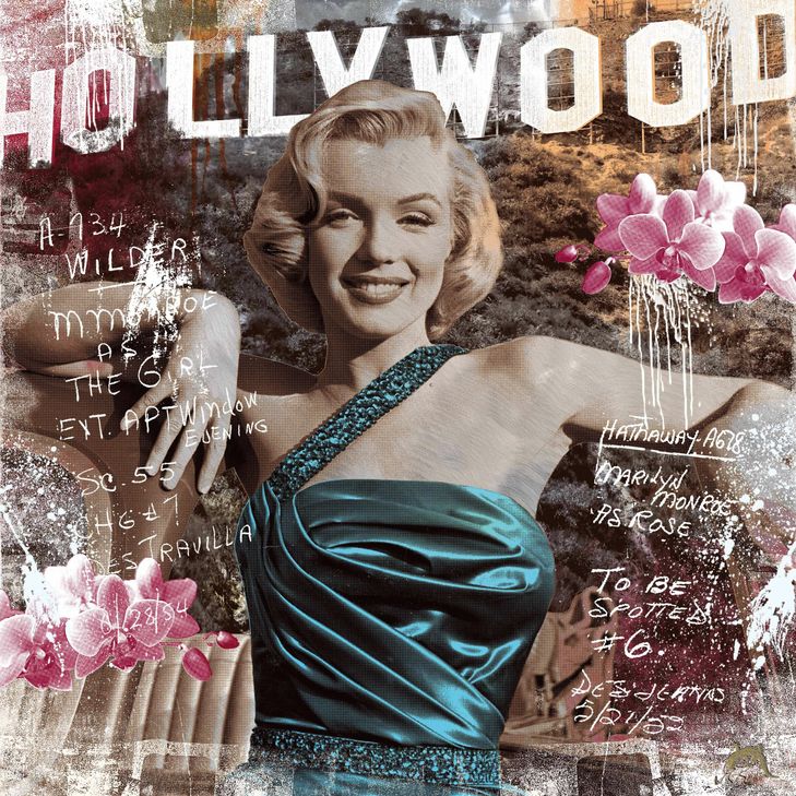 Hollywood-Ikonen wie Marylin Monroe sind auf den Werken von Miles zu sehen. Foto: FF
