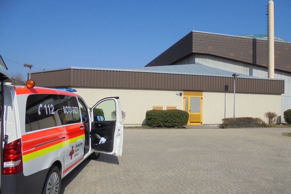 Die Weiersbachhalle in Mayen ist als Corona-Ambulanz in Betrieb.