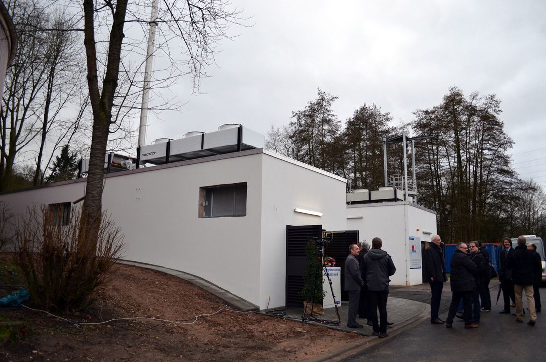 Das neue BHKW von außen...