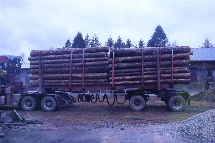 Unser Foto zeigt den total überladenen Laster.