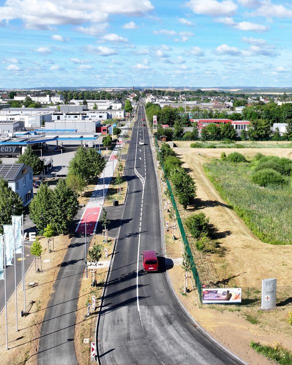 Die Römerallee ist wieder für den Verkehr freigegeben.