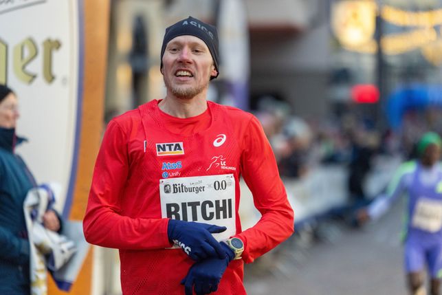 Richard Ringer beim Bitburger0,0%-Silvesterlauf 2024.