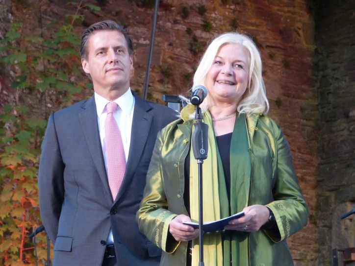 Bürgermeisterin Margareta Ritter und Schirmherr Wolfgang Mainz eröffneten das Monschau Festival 2018.