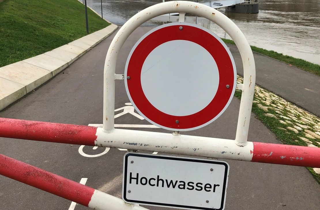 Rad- und Fußwege in Trier wie hier am Zurlaubener Ufer werden gesperrt