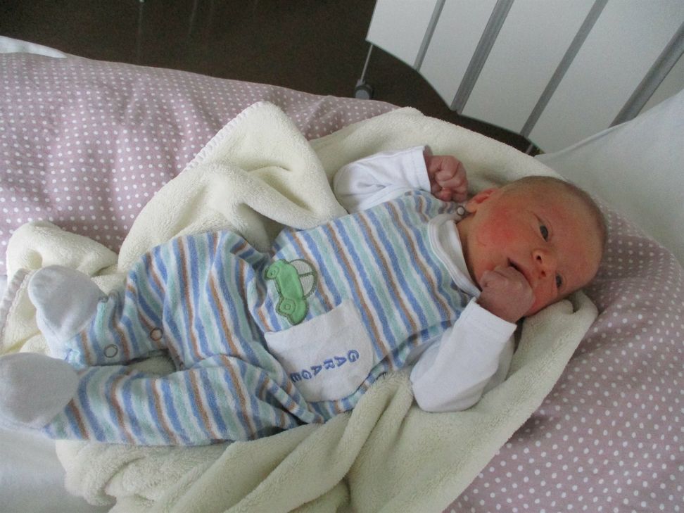 Der kleine Noah ist das erste Baby im neuen Jahr in der Hunsrück Klinik in Simmern.