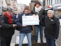 Trierer Muselpratschler Pressesprecher Frank Weiersbach, Stadtgarde Augusta Treverorum e.V Klaus Schenten, Trierer Muselpratschler 2.Vorsitzender Marion Keukert-Parth, Trierer Muselpratschler 1. Vorsitzender Reinhold Zimmer