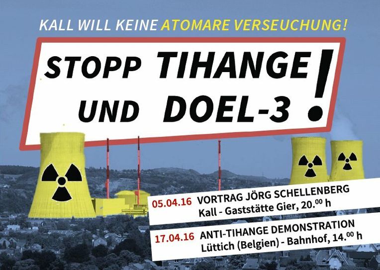 Mit einer Postkartenaktion wird auch in der Gemeinde Kall mobil gegen das marode Atomkraftwerk gemacht.