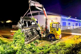 Ende der Verfolgungsfahrt in Monzingen.