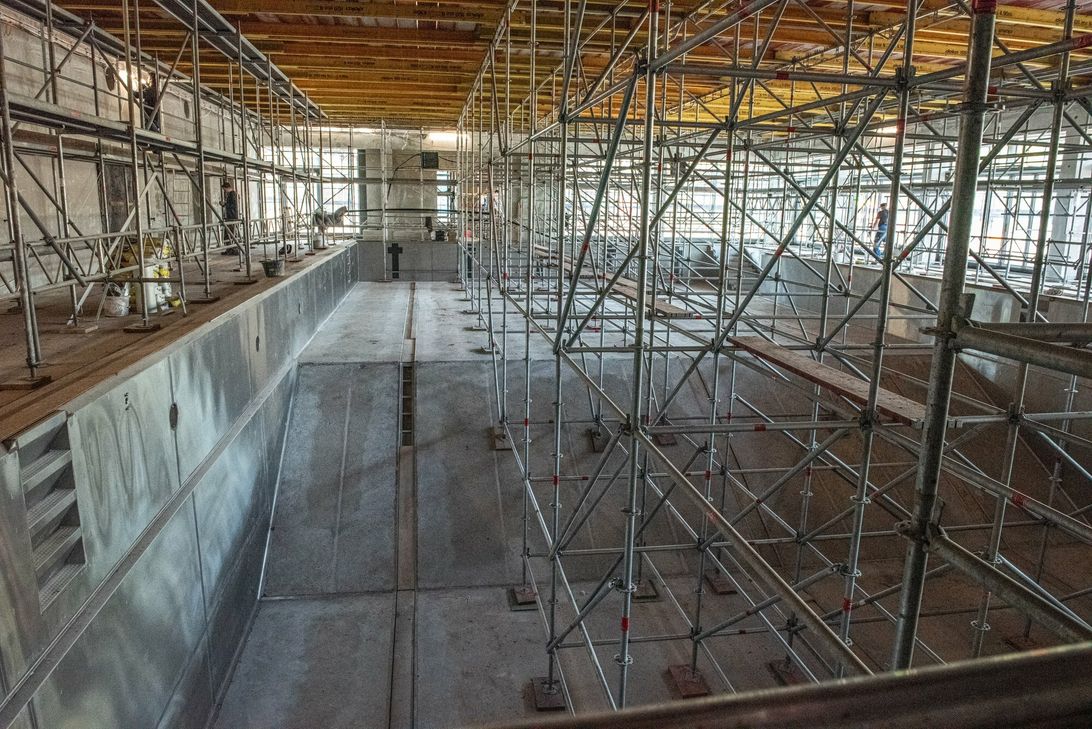 Das Innenbecken im Vitelliusbad Wittlich.