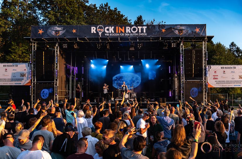»Rocken für den guten Zweck« - vom 1. bis 3. September zum vierten Mal im Mathworks SportPark in Rott.
