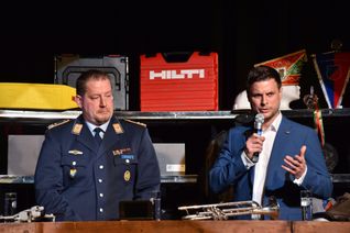 Zwei, die sich verstehen und bei aller guten Laune auch ernste Themen ansprachen: Die Gastgeber Jochen Schnabel (li.) und Michael Fingel.