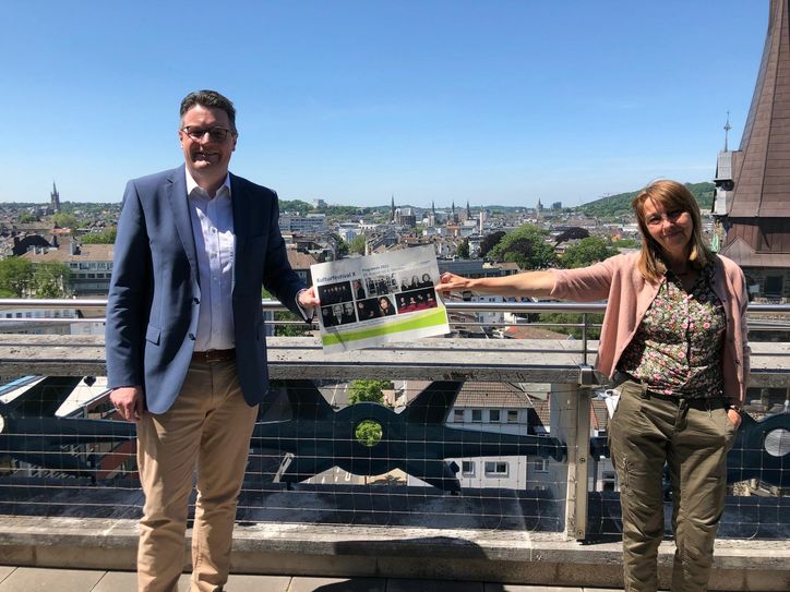 Präsentierten das Programm für das Kulturfestival X: StädteRegionsrat und Schirmherr Dr. Tim Grüttemeier und Kuratorin Nina Mika-Helfmeier. Foto: Breuer