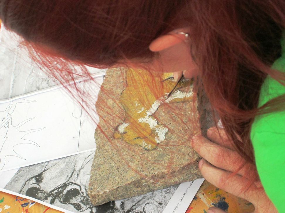 Die Anfänge: Hölenmalerei. Foto: Privat