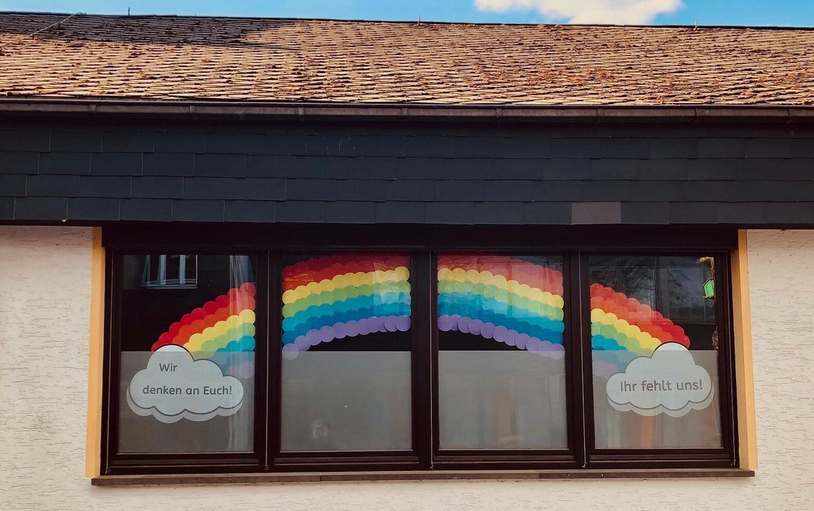 Der Regenbogen an der Elisabeth-Schule. Foto: Elisabeth-Schule