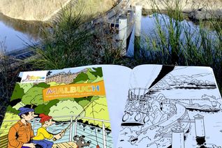 In der Erstauflage auf der Titelseite, jetzt im Innenteil - die Urfttalsperre.