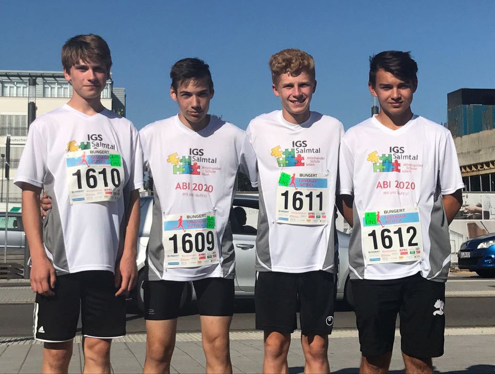 starkes Männerteam: 3. Platz für die „IGS Salmtal 1“