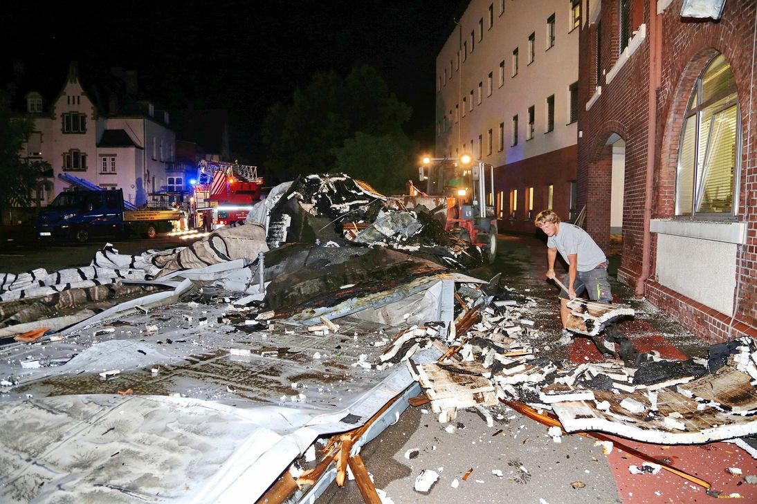 Schwere Unwetterschäden bei der Kirner Simona AG: Foto: S. Schmitt