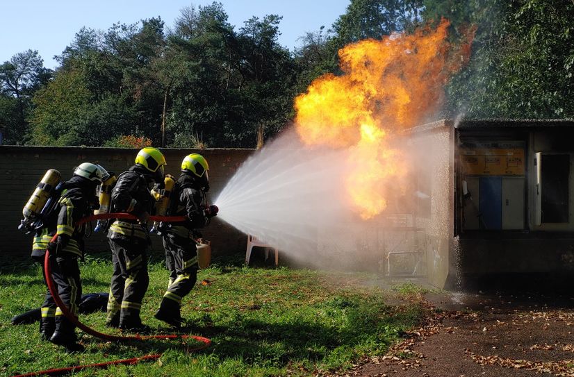 ...oder eines Trafos wurden geübt.