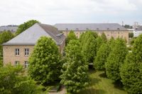 Eine alte Kaserne auf dem ehemals militärisch genutzten Areal