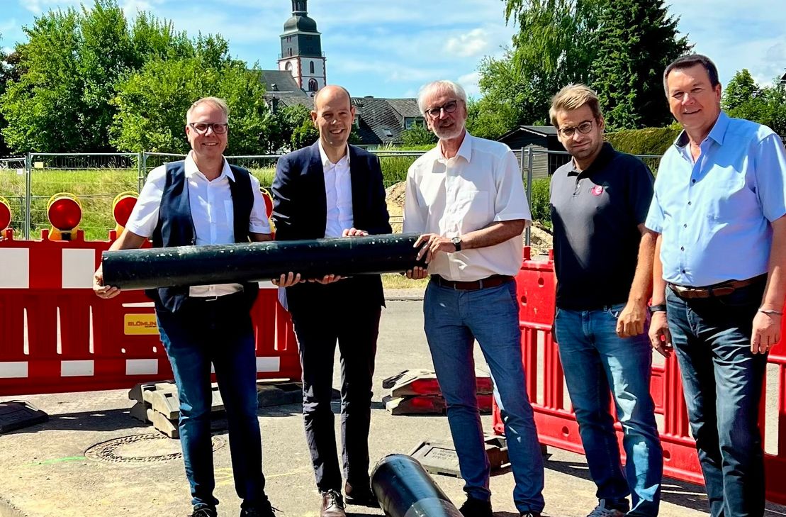 Von links: Peter Müller, Volker Boch, Thomas Lorenz, Tobias Fichtel und Werner Wöllstein.