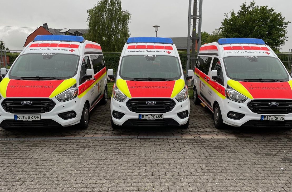 Die neuen Krankentransportwagen