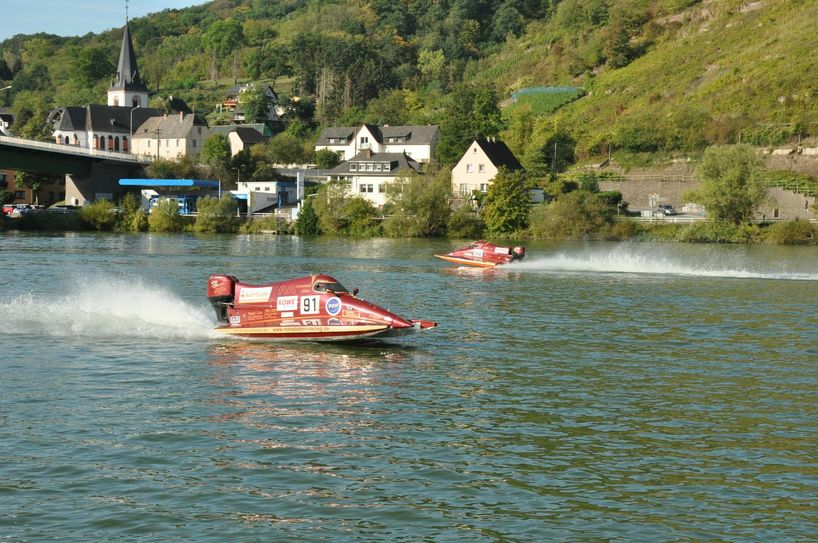 Christian Groß und Manuel Jansen vom "Powerboat Racingteam Moselstern" konnten in diesem Jahr erstmals testen.