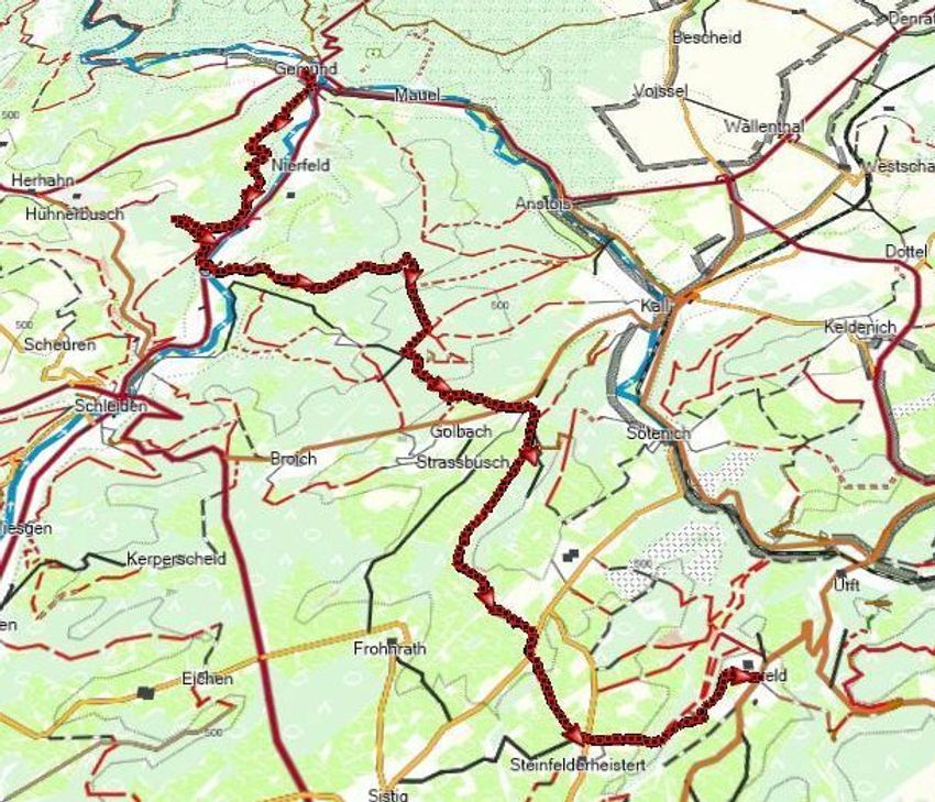 Die Strecke.